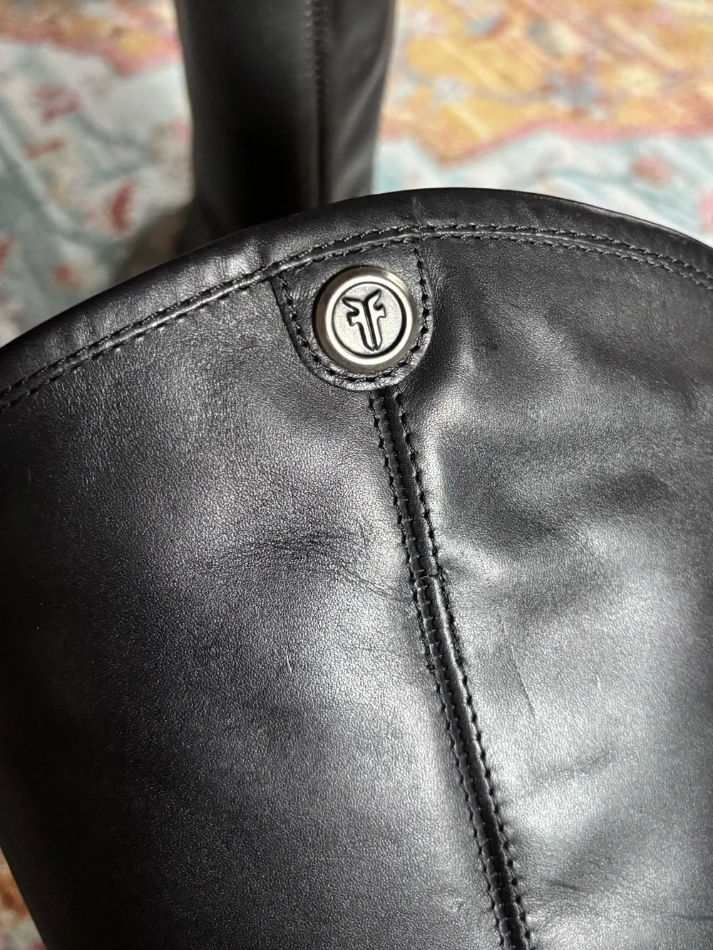 Frye Melissa Button 2 Boots - Black Leather - 6.5